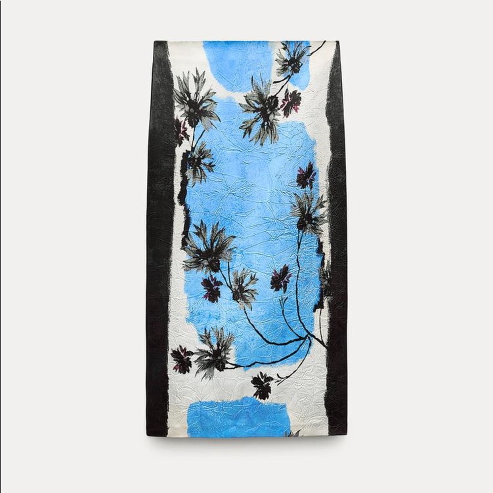 Zara Printed pencil skirt